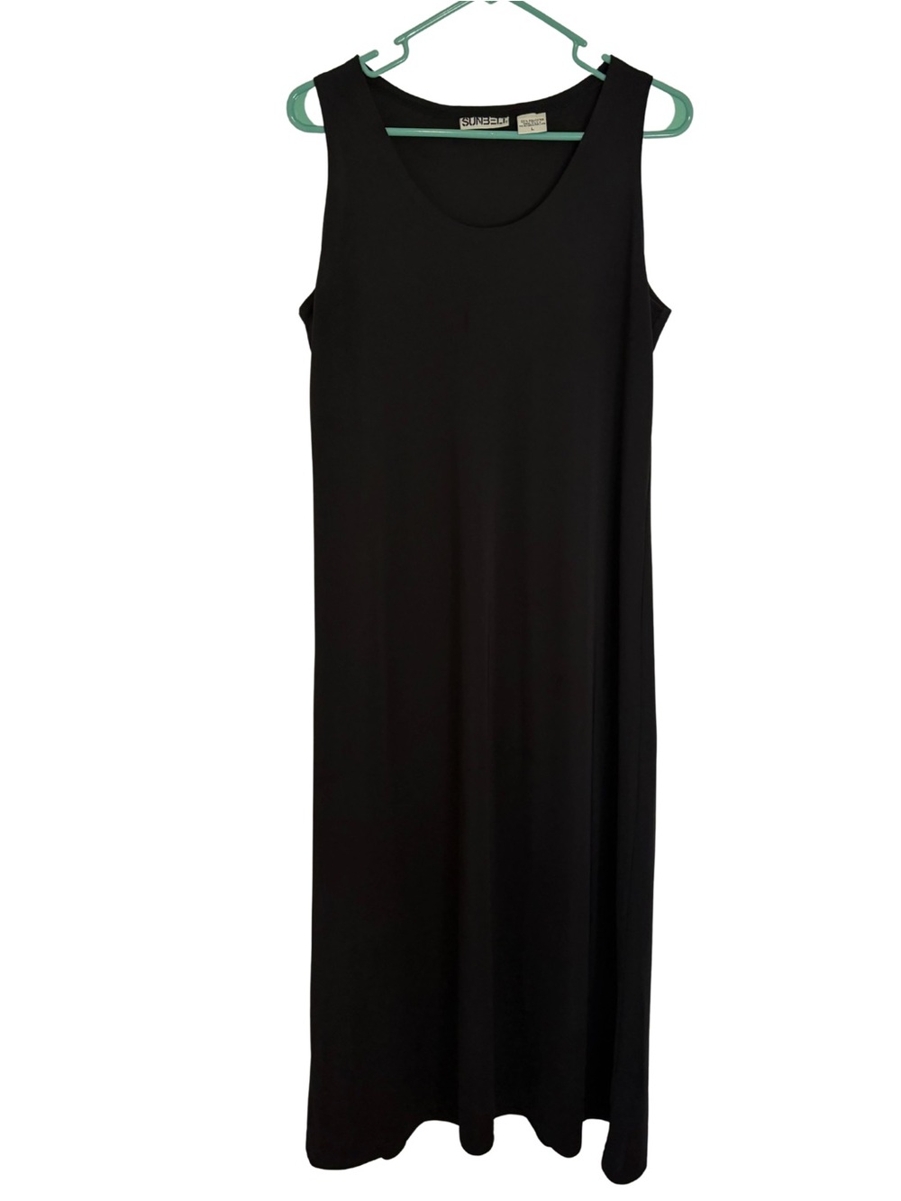 Vintage Sunbelt Black Sleeveless Maxi Dress